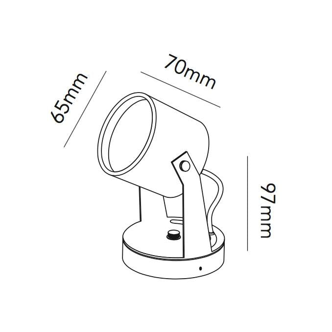 City 1 6W LED Sort