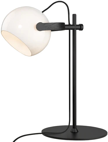 DC Bordlampe Opal/sort Ø18 - Halo Design