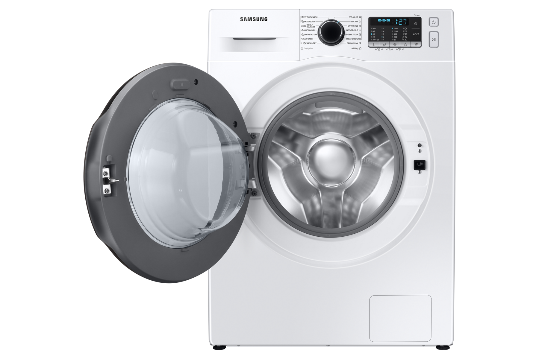 Samsung WD80TA047BT 8/6kg hvid frontbetjent vaske-/tørremaskine billede 8