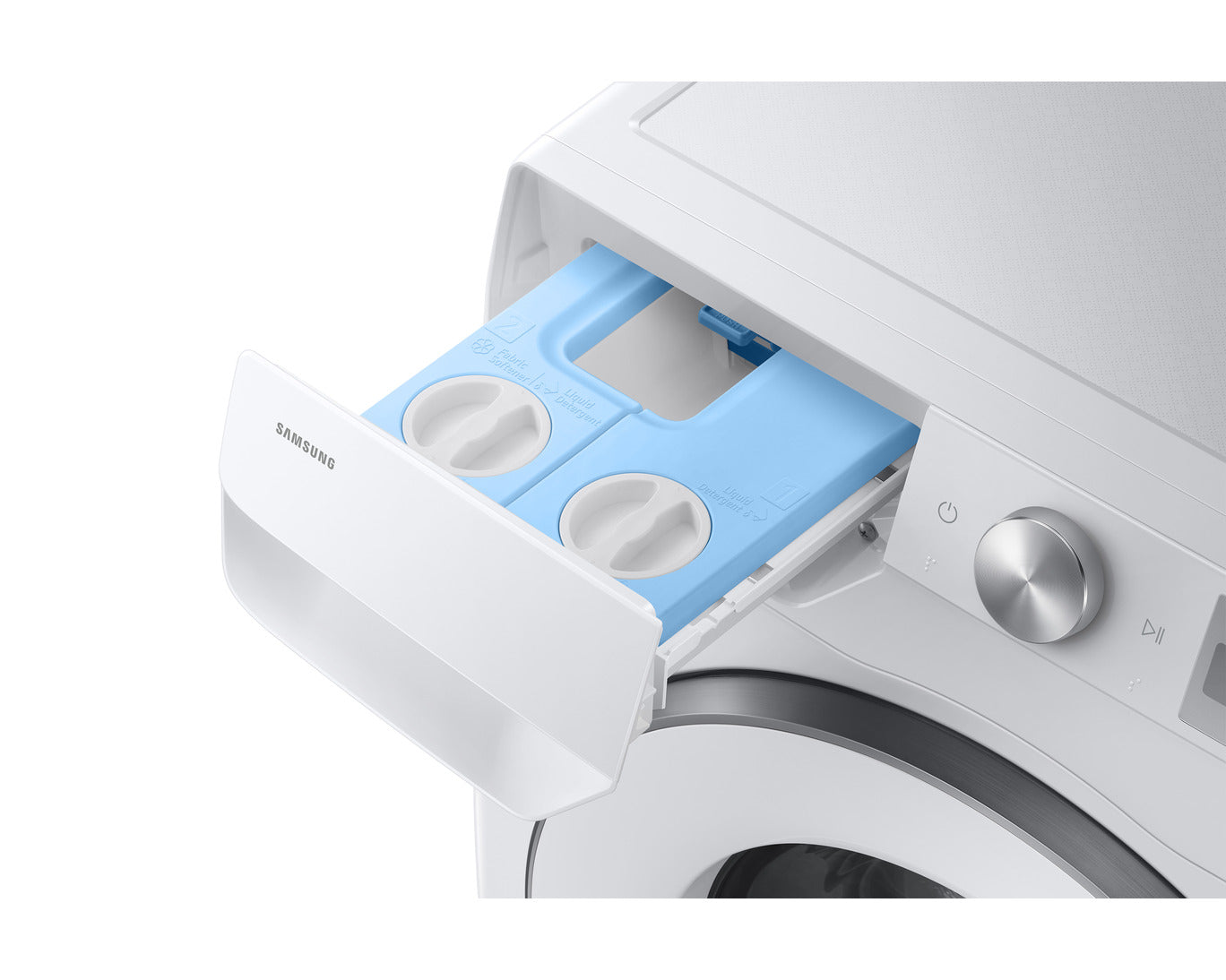 Samsung WW90DG6U85HHU3 9kg Hvid Frontbetjent Vaskemaskine sæbefoderal