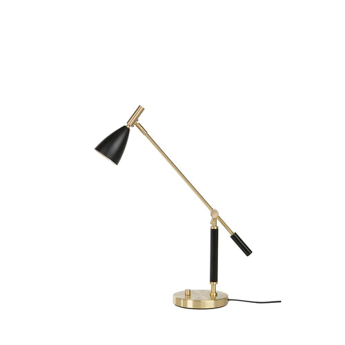 Frank 2.0 Bordlampe Sort og messing LED Dæmpbar MR16 - Belid