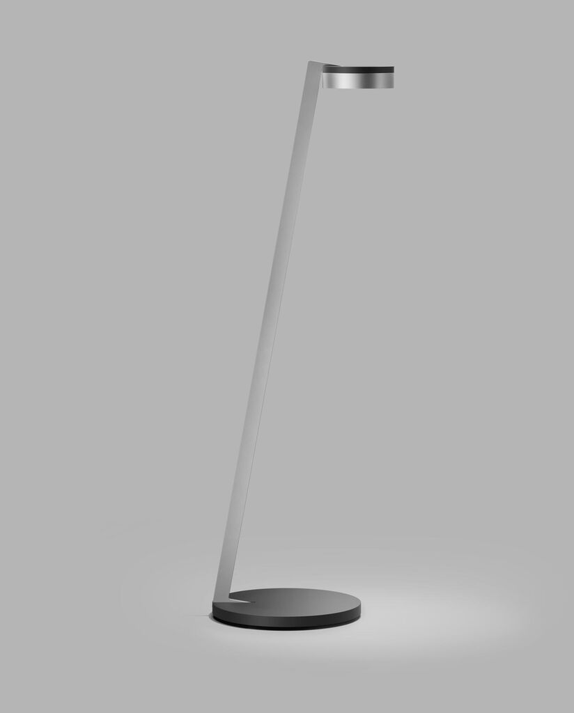 Light-Point Blade F1 Slim matsort satinsølv LED gulvlampe af Studio F. A. Porsche