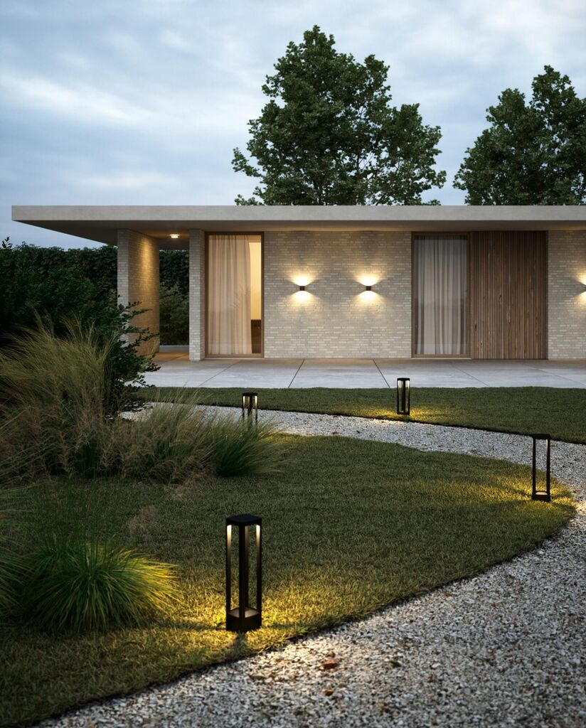 Mirage Outdoor Stand 2700/3000K rust udendørslampe repræsenteret af sort variant udenfor