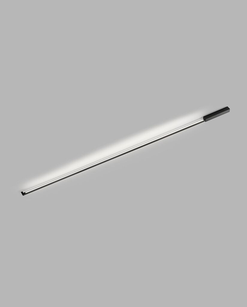 Stripe 2000 Switch Tune 2700/3000K Black væg/loftslampe i tændt tilstand