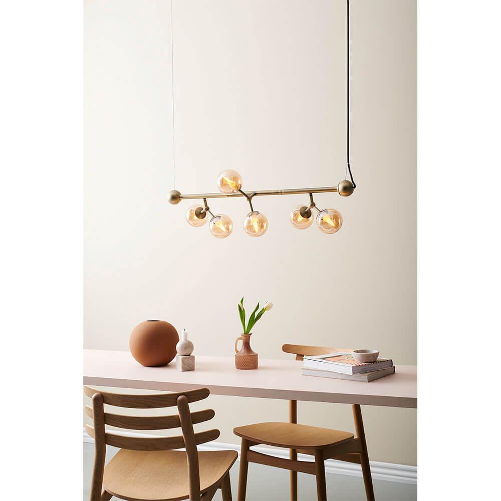 Atom Vandret lysekrone Lille Ø31 Antik Messing - Halo Design
