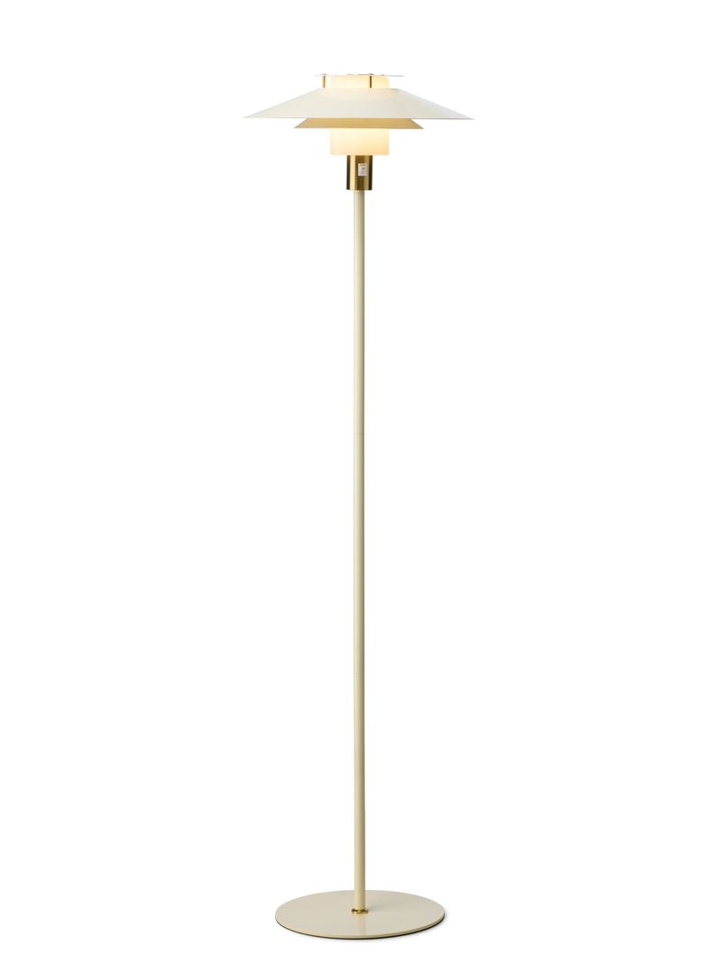 Rivoli Gulvlampe Ø40 Cream/Messing