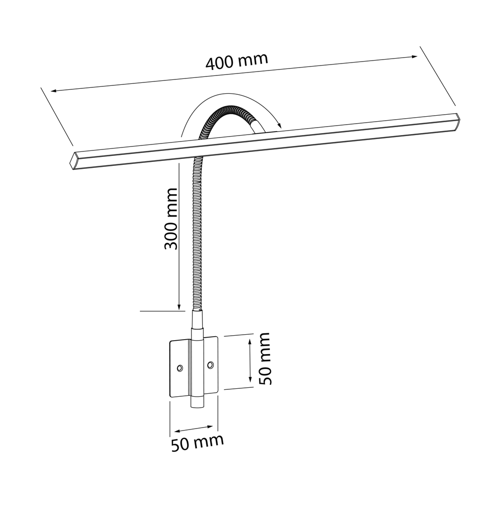 Mål på Aneta Miro Guld Billedbelysning