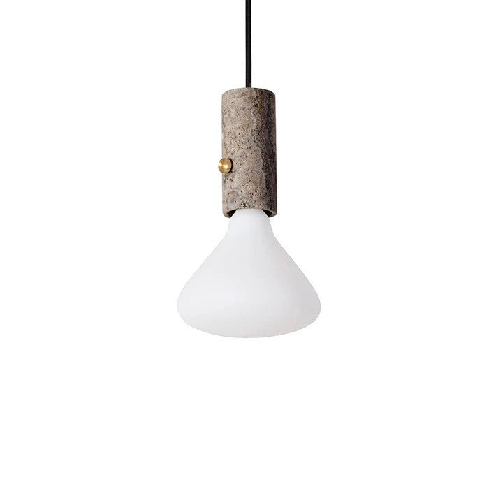 Core lampen i Nero Marquina brugt som Pendel
