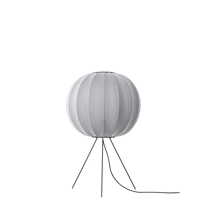 Knit-Wit Ø60 Round Gulvlampe Medium Silver