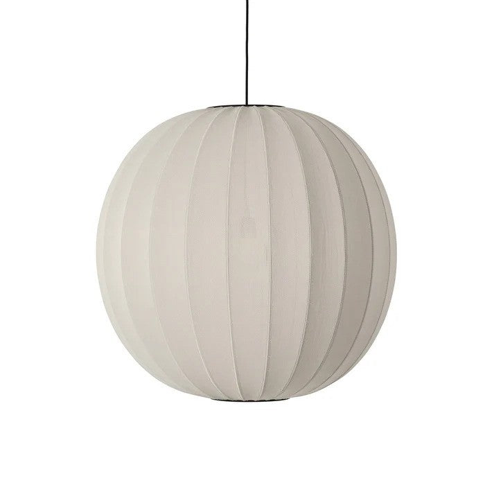 Knit-Wit Ø75 Round Pendel Pearl White