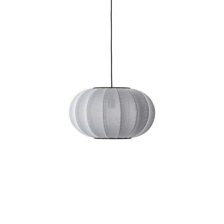 Knit-Wit Ø45 Oval Pendel Silver