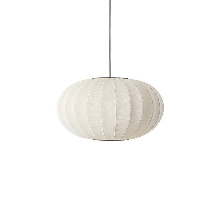 Knit-Wit Ø57 Oval Pendel Pearl White
