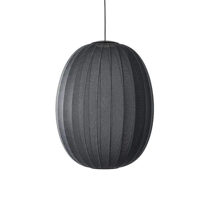 Knit-Wit Ø65 High Oval Pendel LED Black