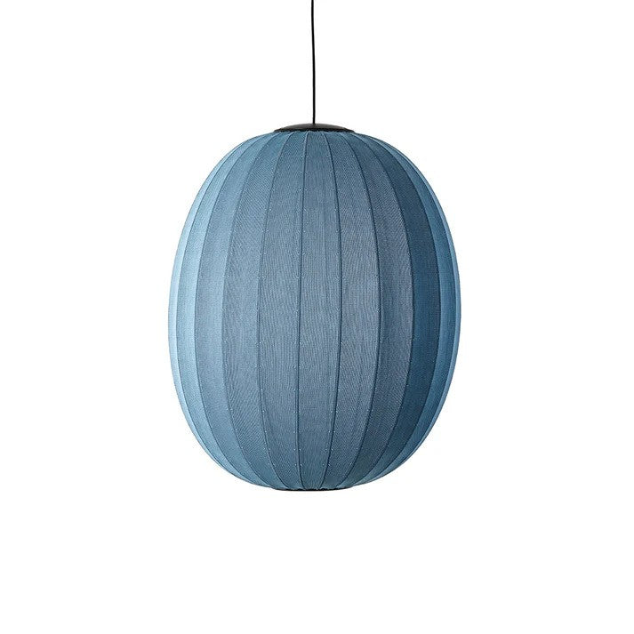 Knit-Wit Ø65 High Oval Pendel LED Blue Stone