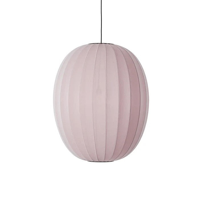 Knit-Wit Ø65 High Oval Pendel Light Pink