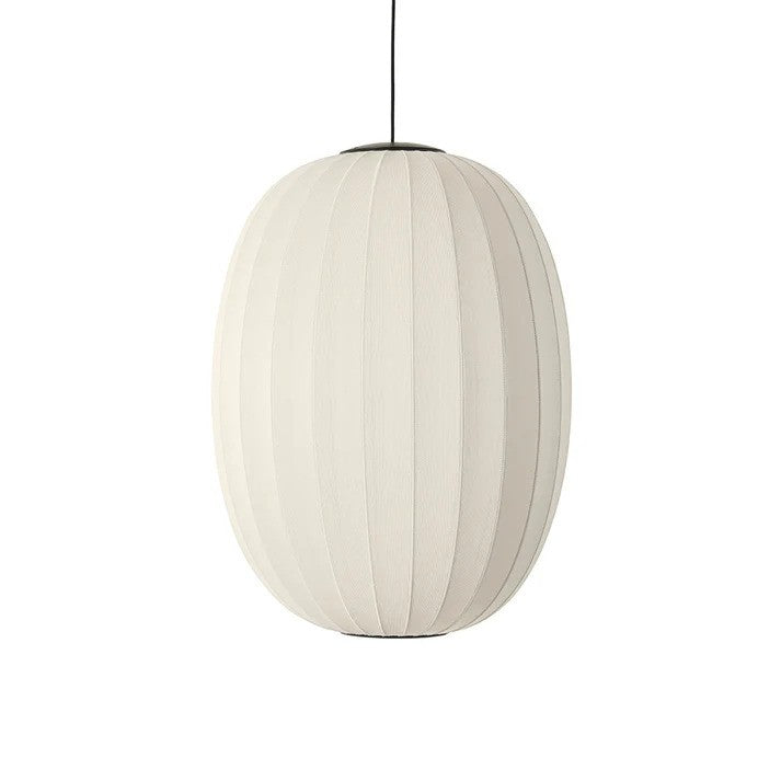 Knit-Wit Ø65 High Oval Pendel LED Pearl White