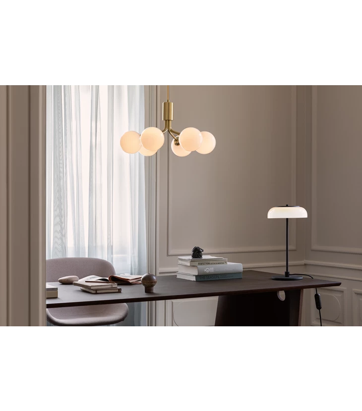 Apiales 6 - Brushed Brass/Opal
