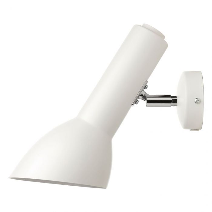Oblique Blank Hvid/Krom - Væglampe