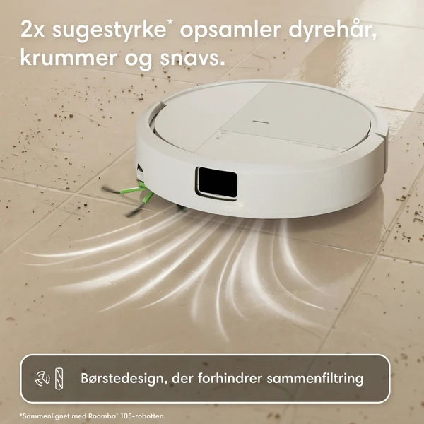 iRobot Roomba® 115 Combo hvid robotstøvsuger især velegnet til hus med dyr