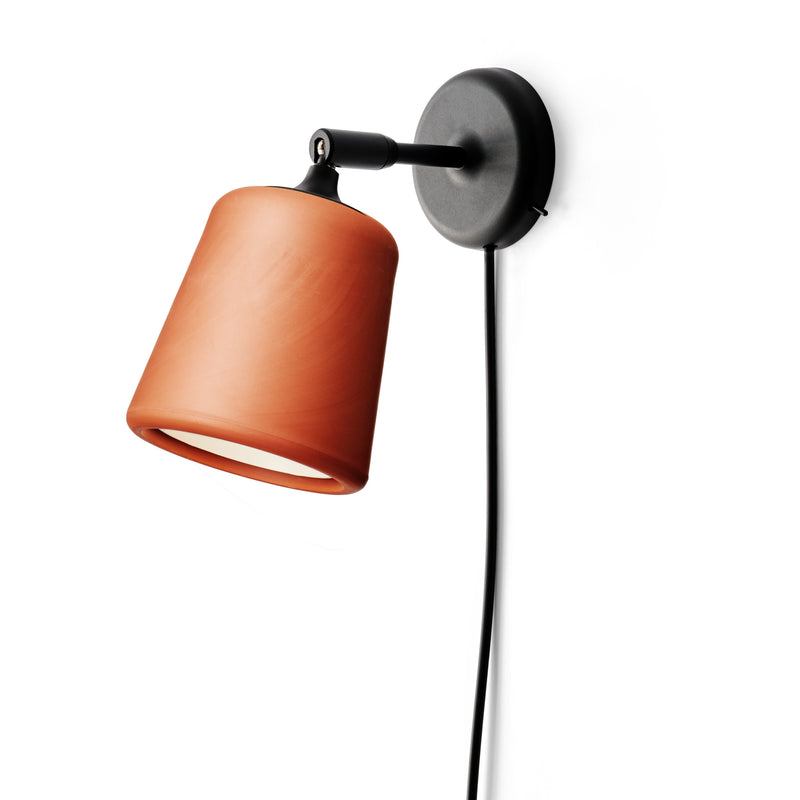 Material Væglampe, Terracotta - New Works