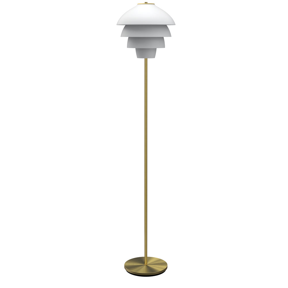 Belid Valencia mathvid/messing gulvlampe