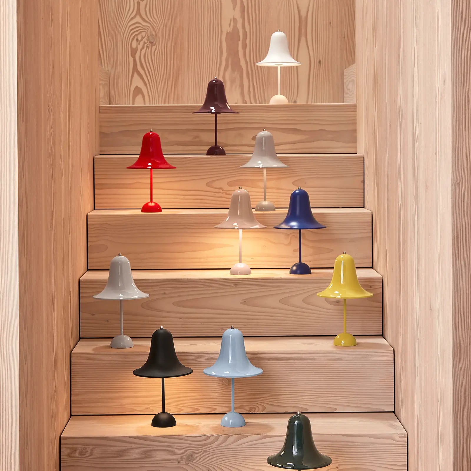 Pantop Portable Bordlampe Varm gul
