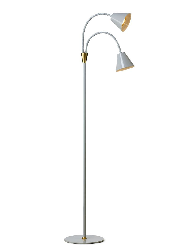 Hygge 2-arm Gulvlampe Grå