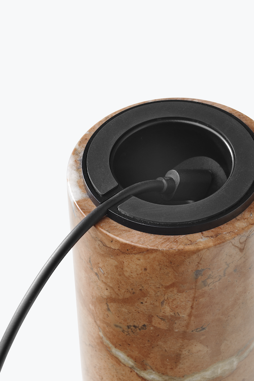 Kizu LED Ø18 portabel bordlampe Breccia Pernice