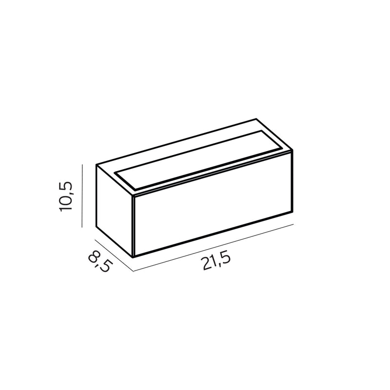 Norlys Asker galvaniseret stål Up/Down Light, E27 IP44 46W - Udendørslampe