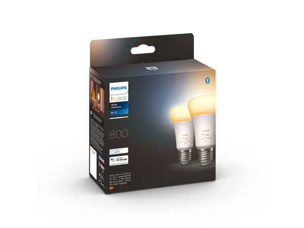 Philips Hue Standard 6W 806lm v.4000K E27 WA 2pak BT