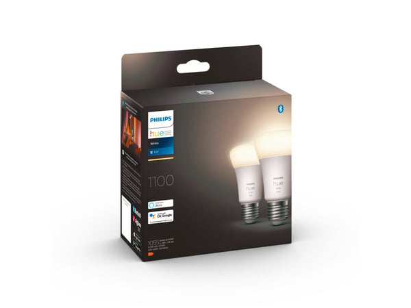 Philips Hue Standard 9,5W 1055lm E27 W 2pak BT