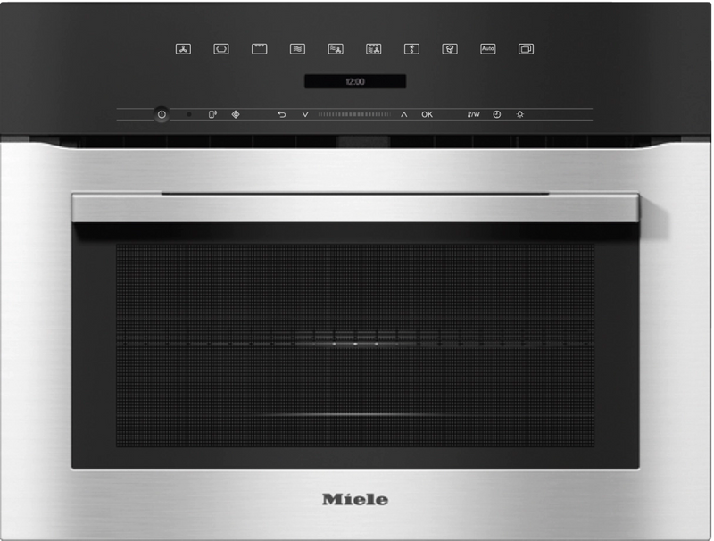 Miele kompaktovn med mikrobølger H 7140 BM CLST NER