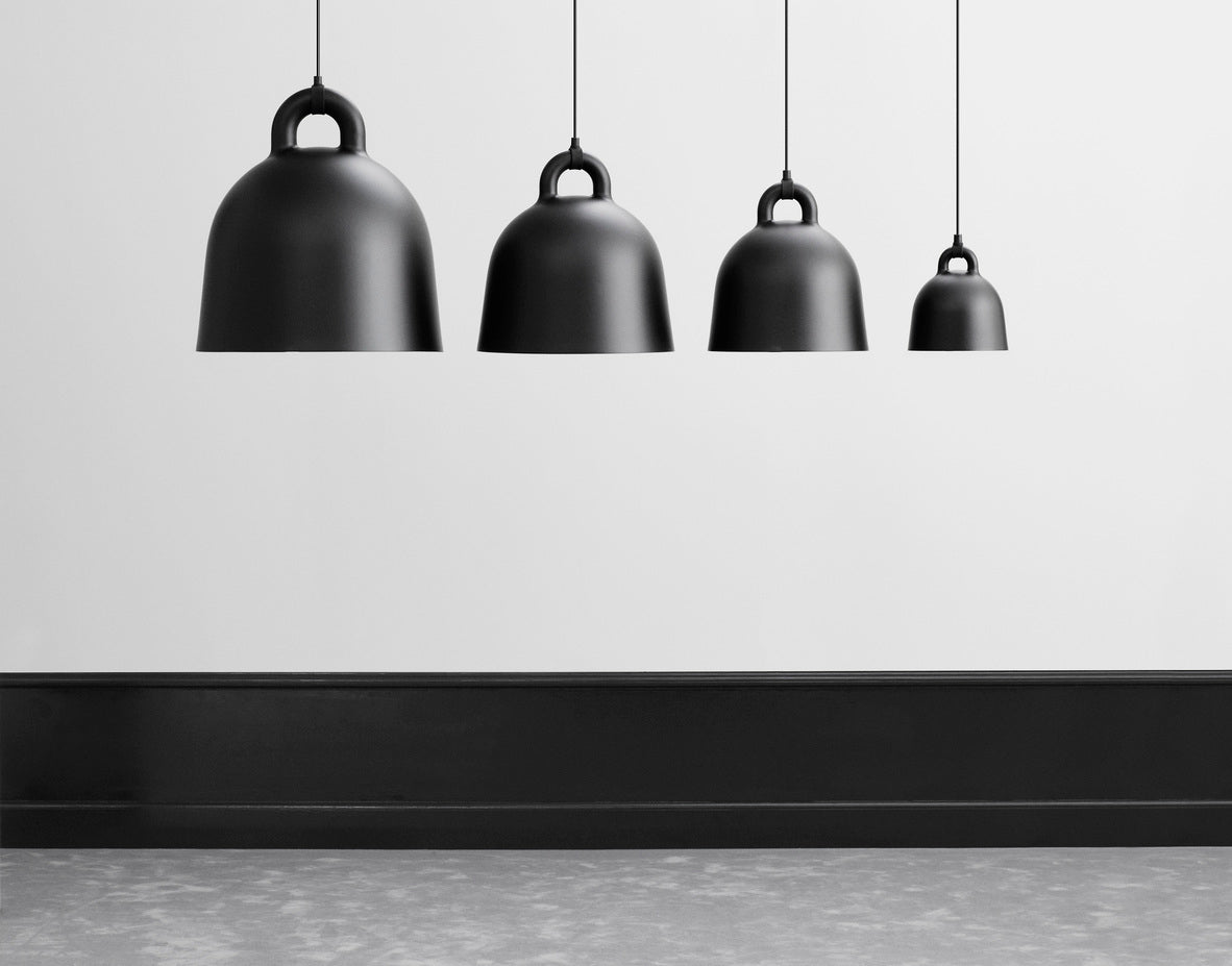Bell Lampe Medium EU, Sort