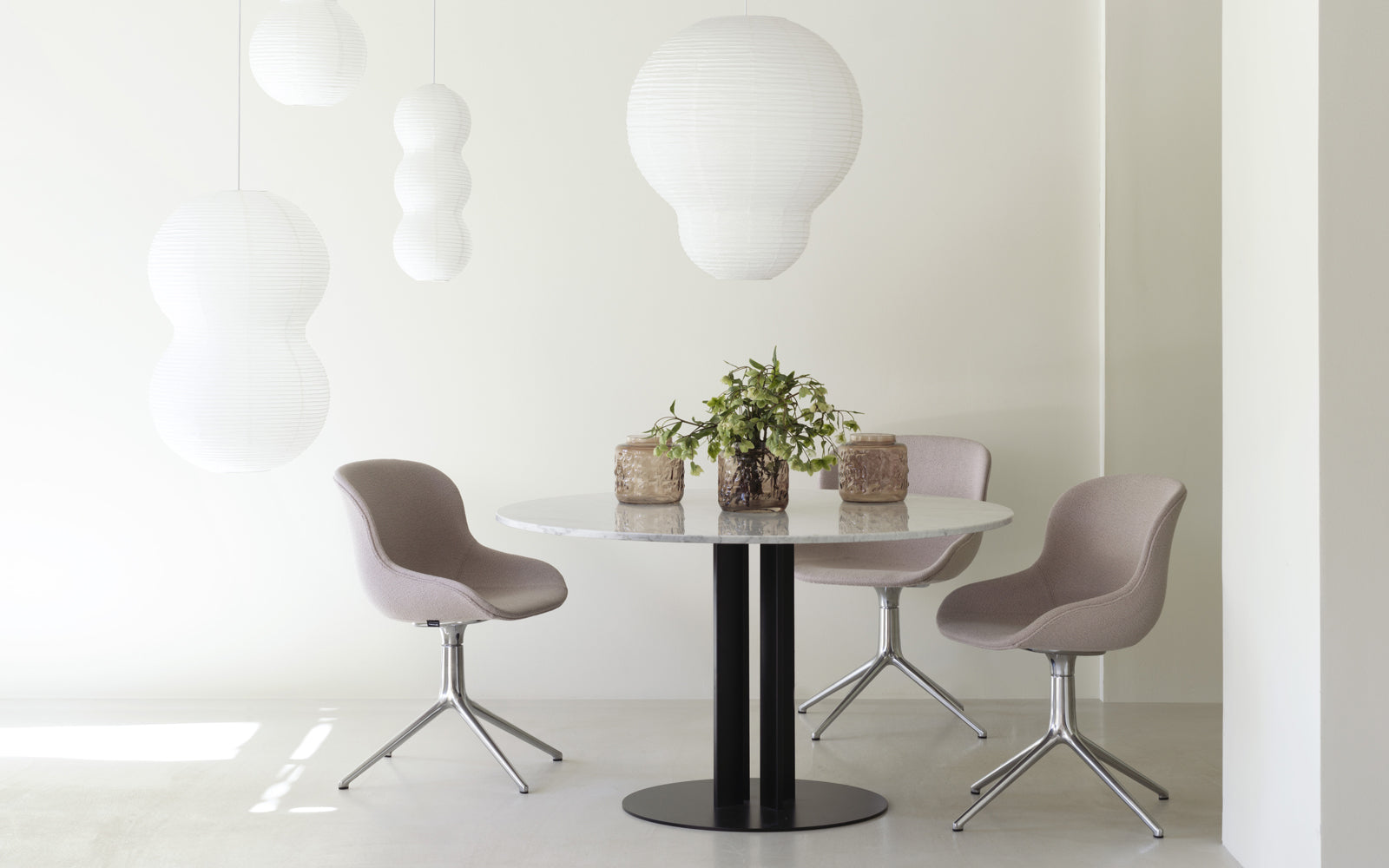 Puff Lampe Bubble Hvid