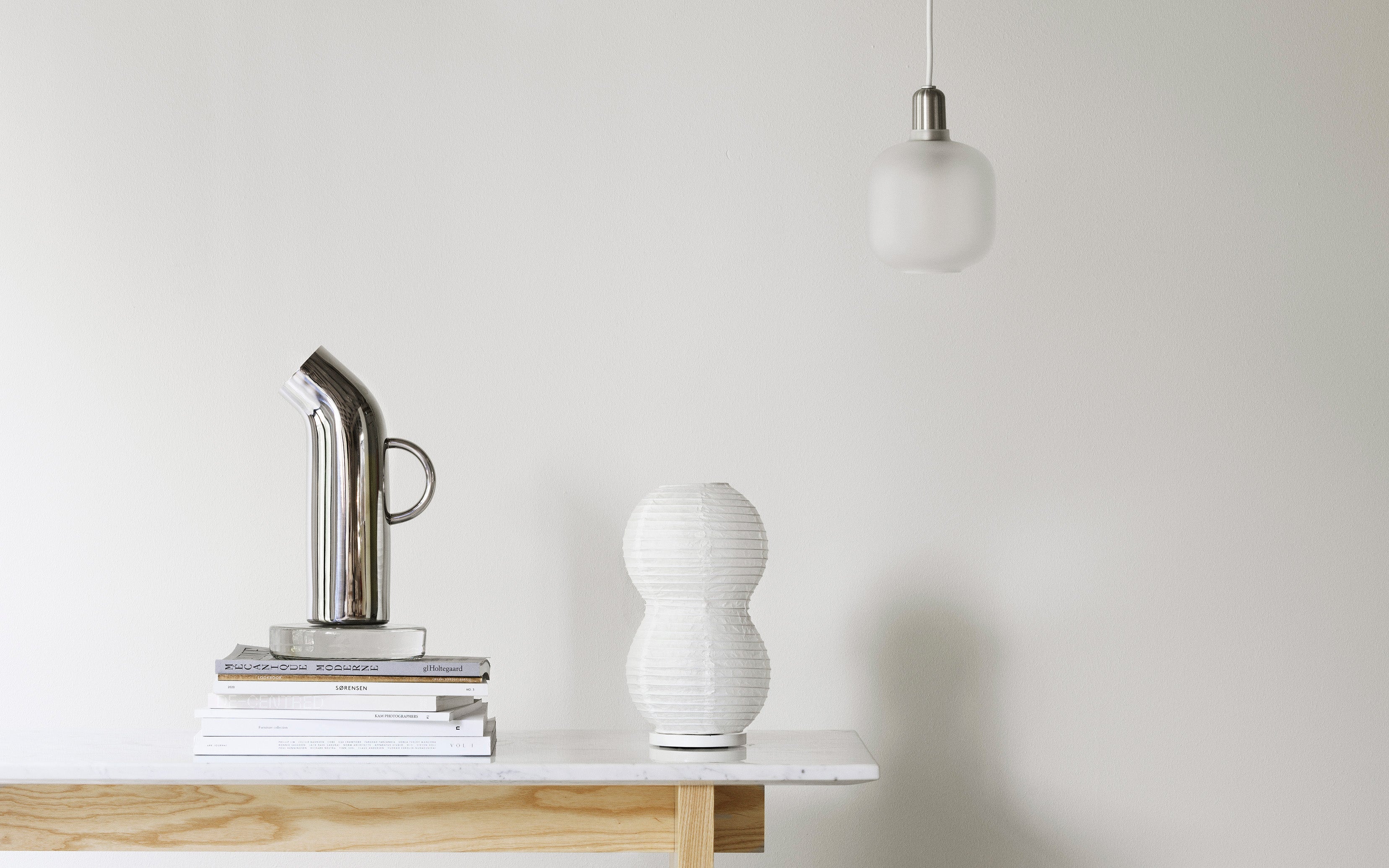 Amp Lampe Lille EU, Mat/Hvid