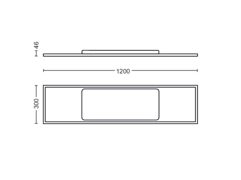 Philips Hue Aurelle Loft Lampe 39W 3750lm v.4000K (30*120) WA