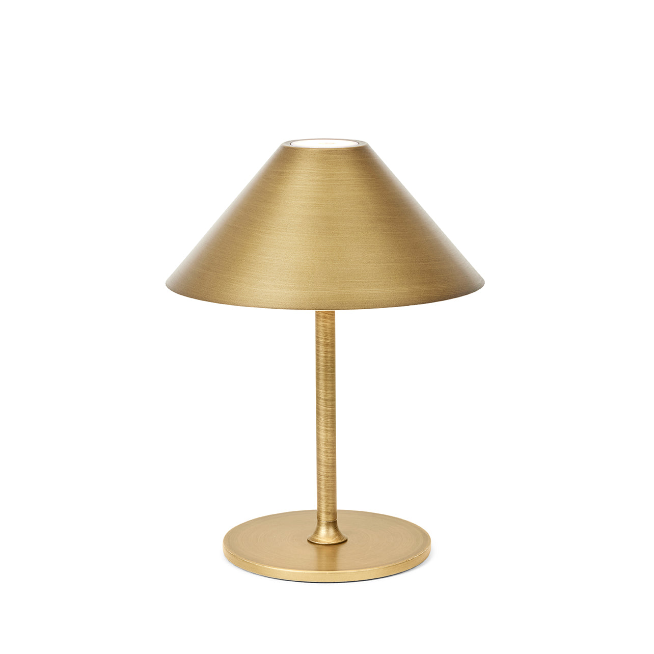 Messing portable lampe fra Halo Design