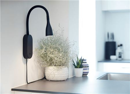 Nielsen Light Eye USB Sort - Væglampe
