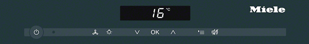 Temperaturen i et Miele vinkøleskab KWT