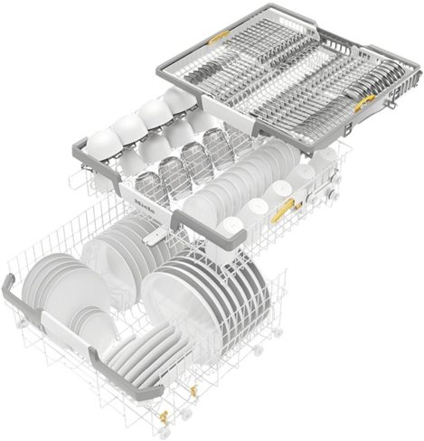 Fleksible kurve i Miele opvaskemaskine til integrering G 7160 SCVI