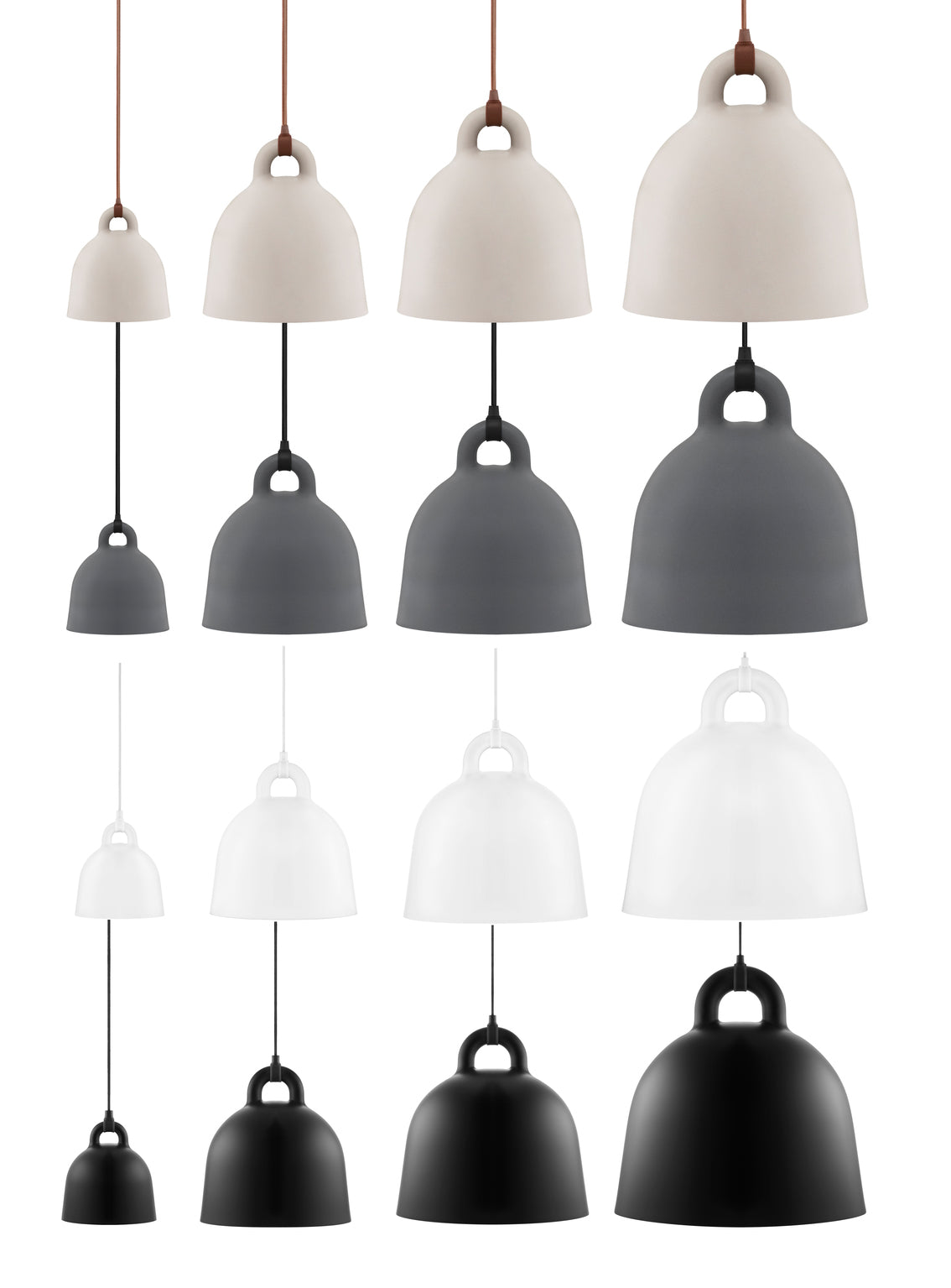 Bell Lampe Medium EU, Hvid