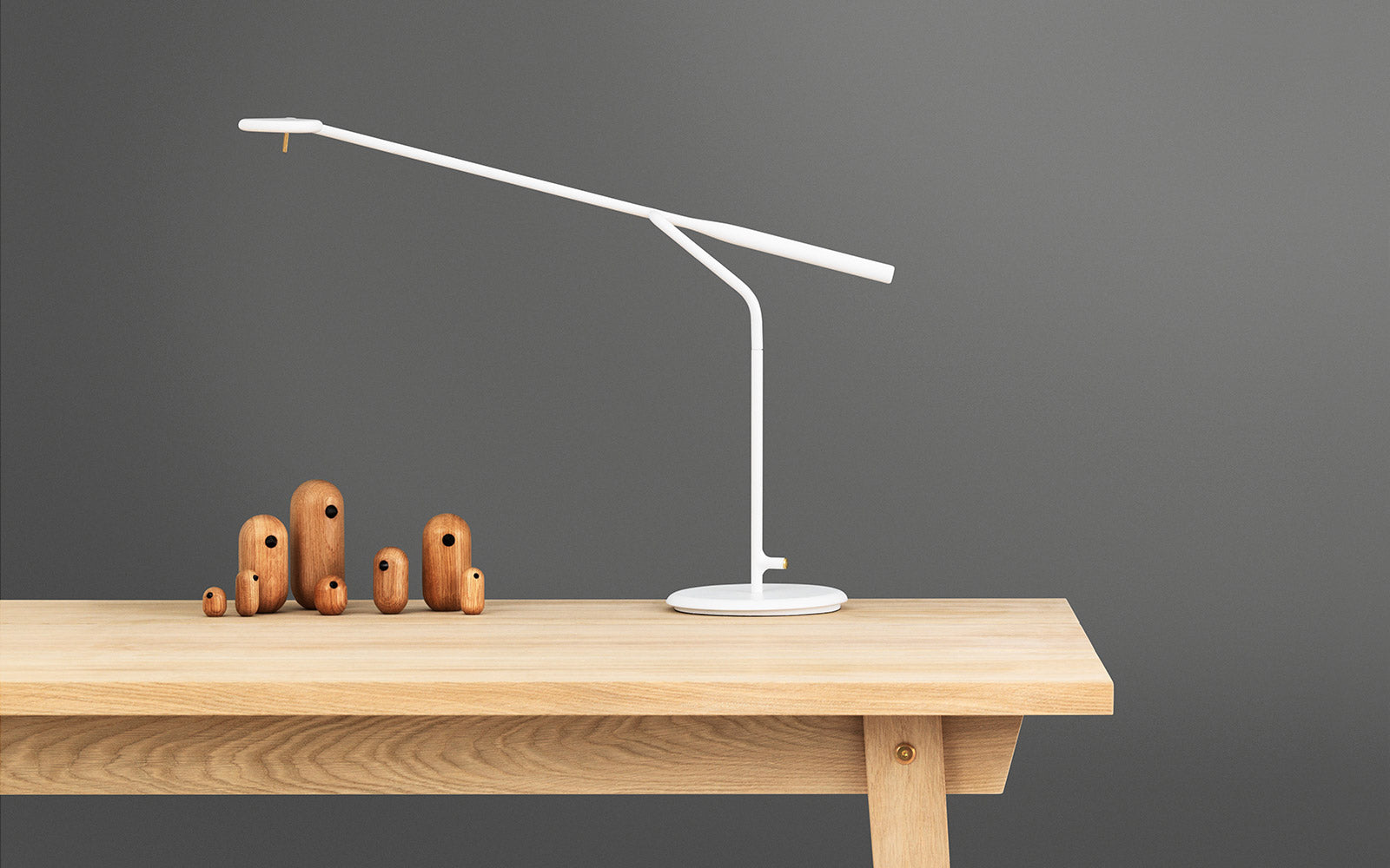 Flow Bordlampe Hvid