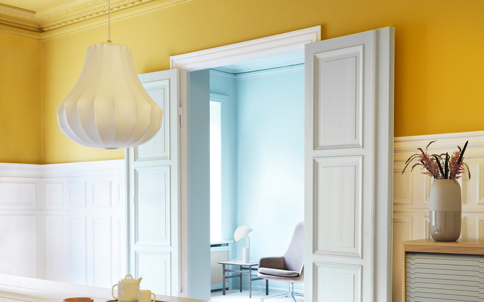 Phantom Lampe Lille EU, Hvid