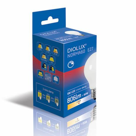 GN Diolux Standard 6W 806lm 2700K E27 3-step