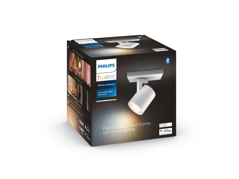Philips Hue Runner 1-Spot Hvid - White Ambiance GU10 (excl.Dim Switch)
