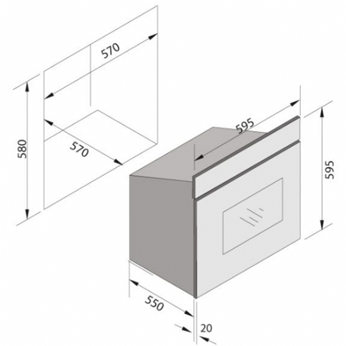 Silverline BO 7001 SR - Indbygningsovn