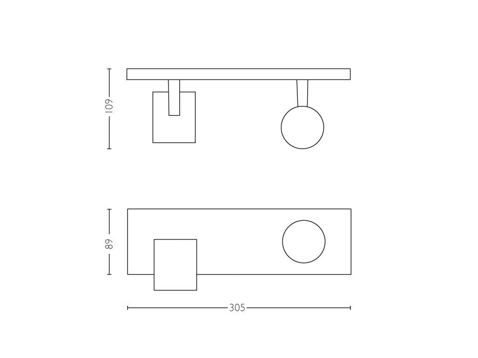 Philips Hue Runner 2-Spot Hvid - White Ambiance GU10