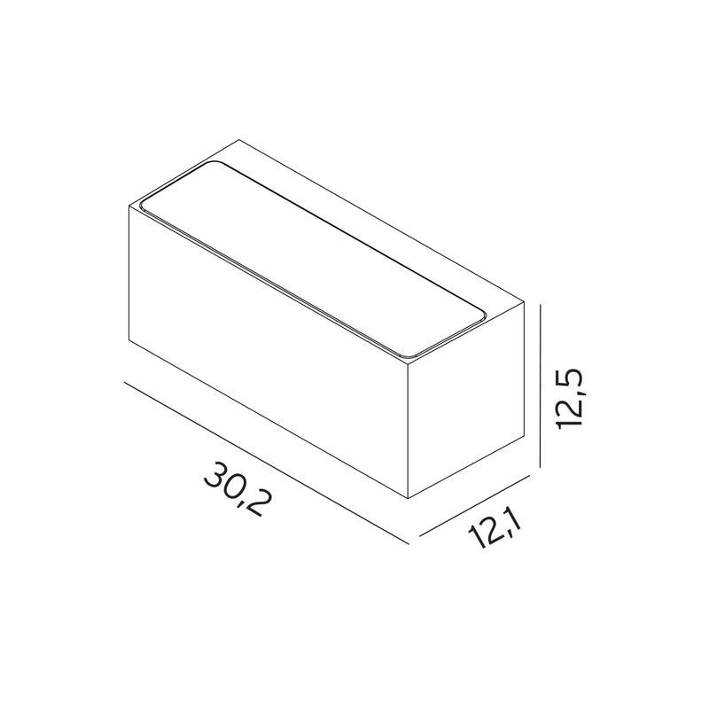 Norlys Asker Big aluminium Up/Down Light, E27 IP65 46W - Udendørslampe