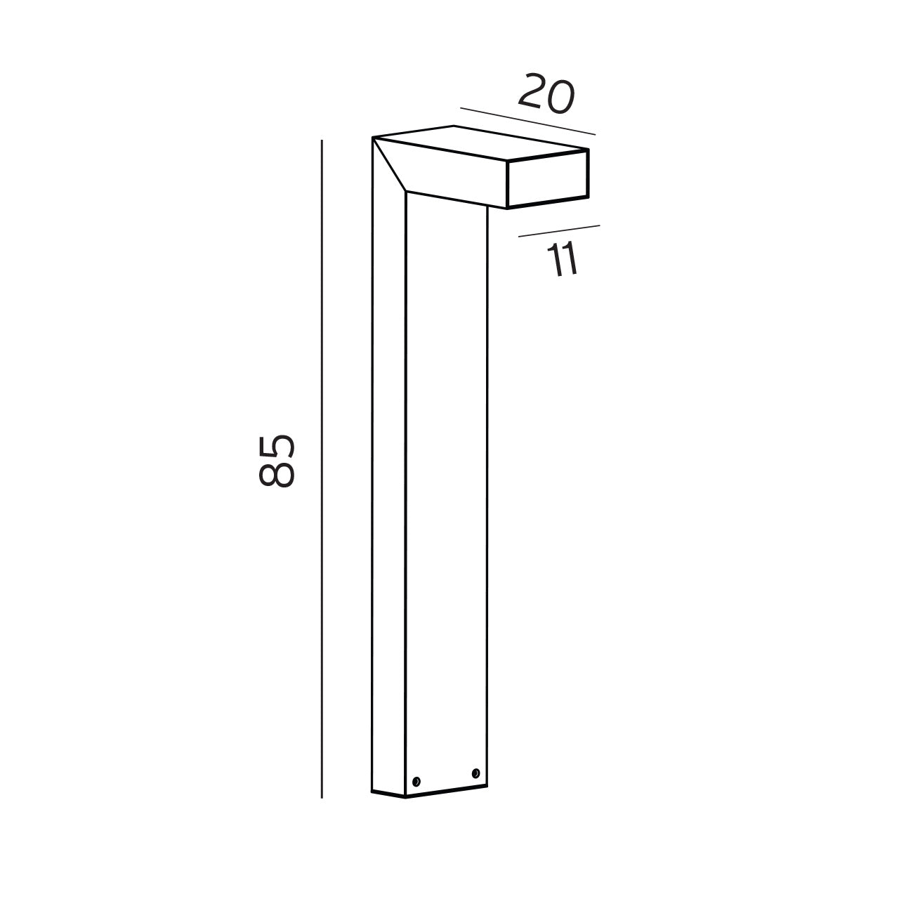 Norlys Asker sort, LED IP65 - Udendørslampe