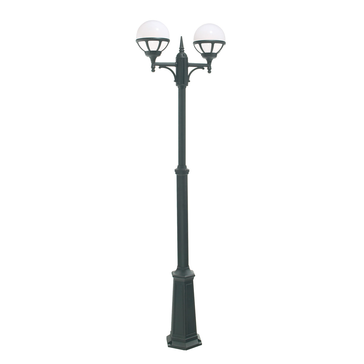 Norlys Bologna sort opal, E27 IP54 2 x 46W - Udendørslampe